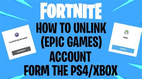 how to unlink epic games account from fortnite